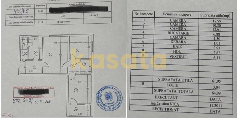 Valea Ialomitei  Apartament 3 Camere  Bloc anvelopat